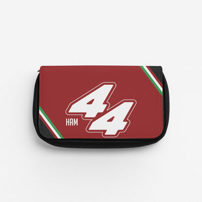 Dark Red Retro 44  Pencil Case