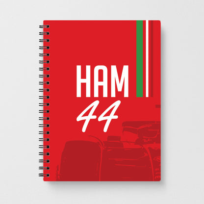 Dark Red Hamilton 44 Notebook