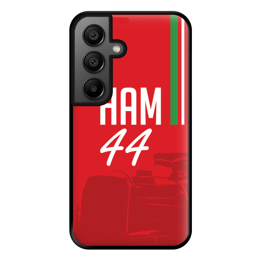 Dark Red Hamilton 44 Phone Case for Galaxy A56