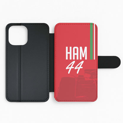 Dark Red Hamilton 44 Flip Phone Case