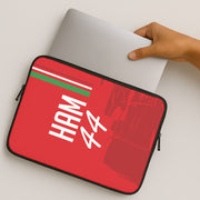 Dark Red Hamilton 44 Laptop Sleeve 2