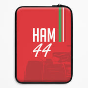 Dark Red Hamilton 44 Laptop Sleeve 1