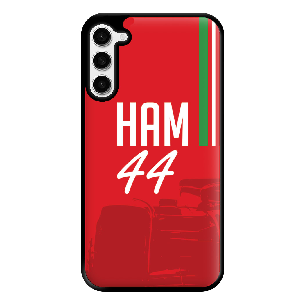Dark Red Hamilton 44 Phone Case for Galaxy S23 Plus