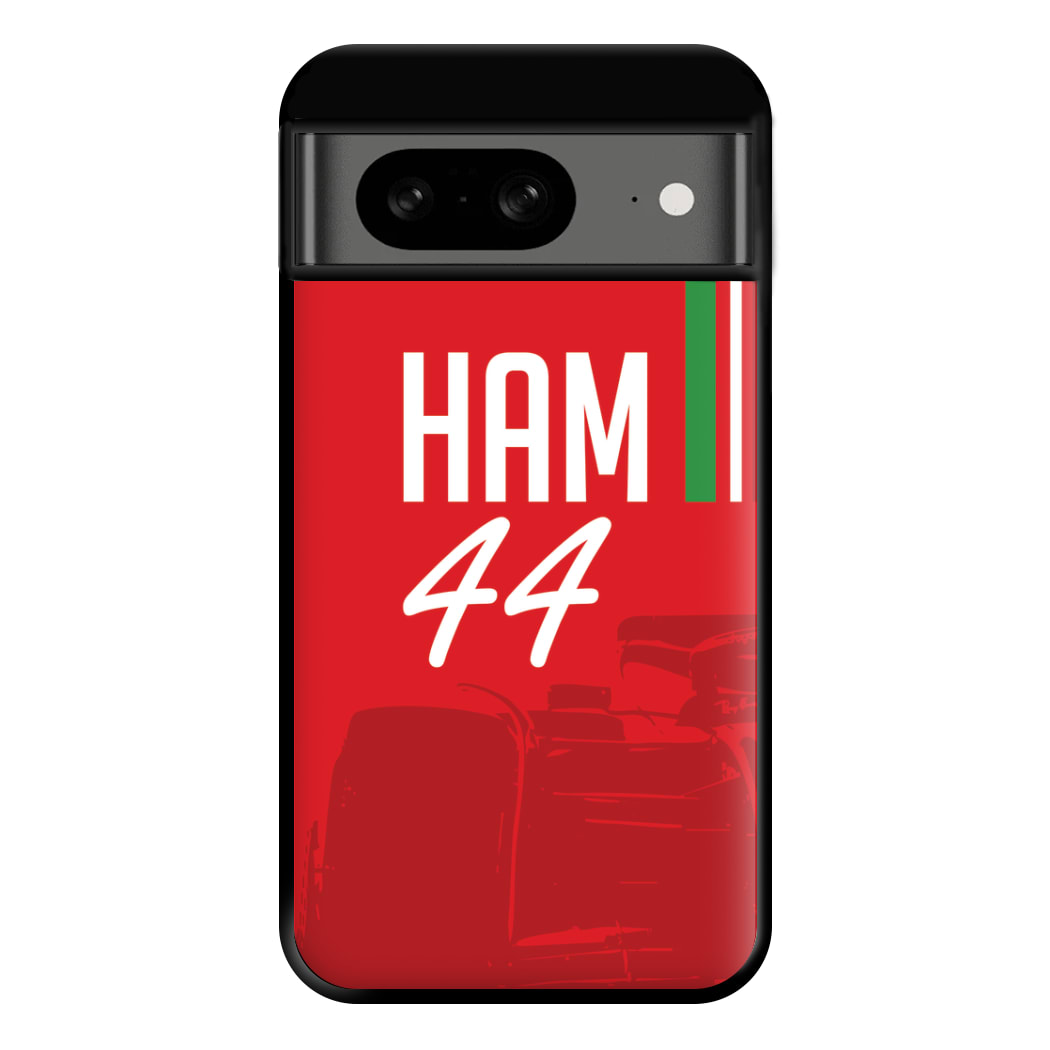 Dark Red Hamilton 44 Phone Case for Google Pixel 8