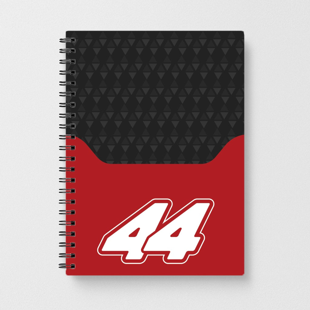 Red And Gray 44 Notebook