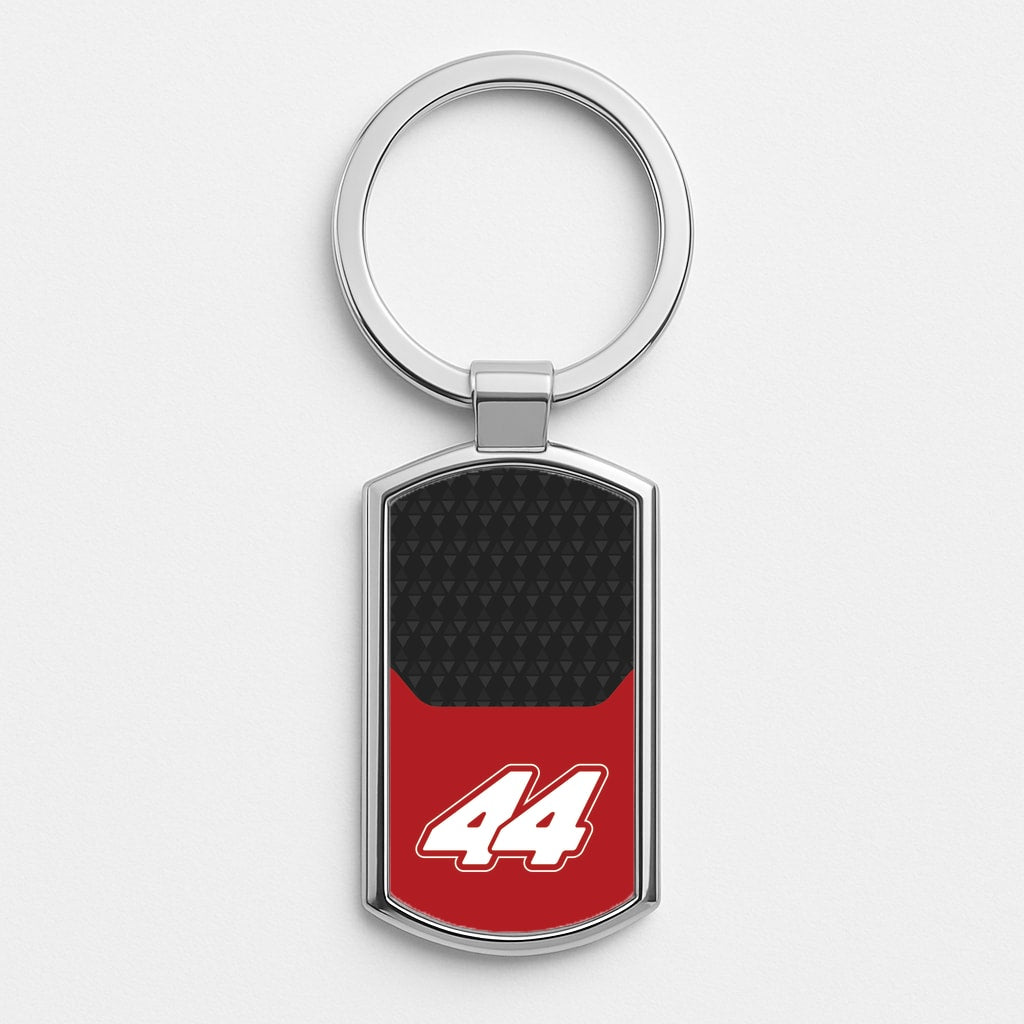 Red And Gray 44 Luxury Keyring