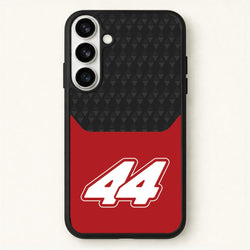 Red And Gray 44 Phone Case for Galaxy S26 Plus