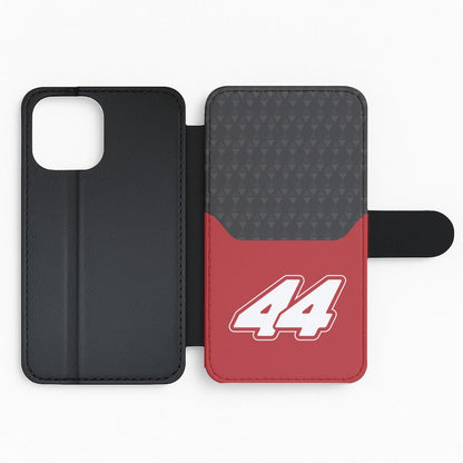 Red And Gray 44 Flip Phone Case