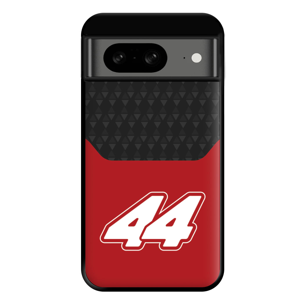 Red And Gray 44 Phone Case for Google Pixel 8