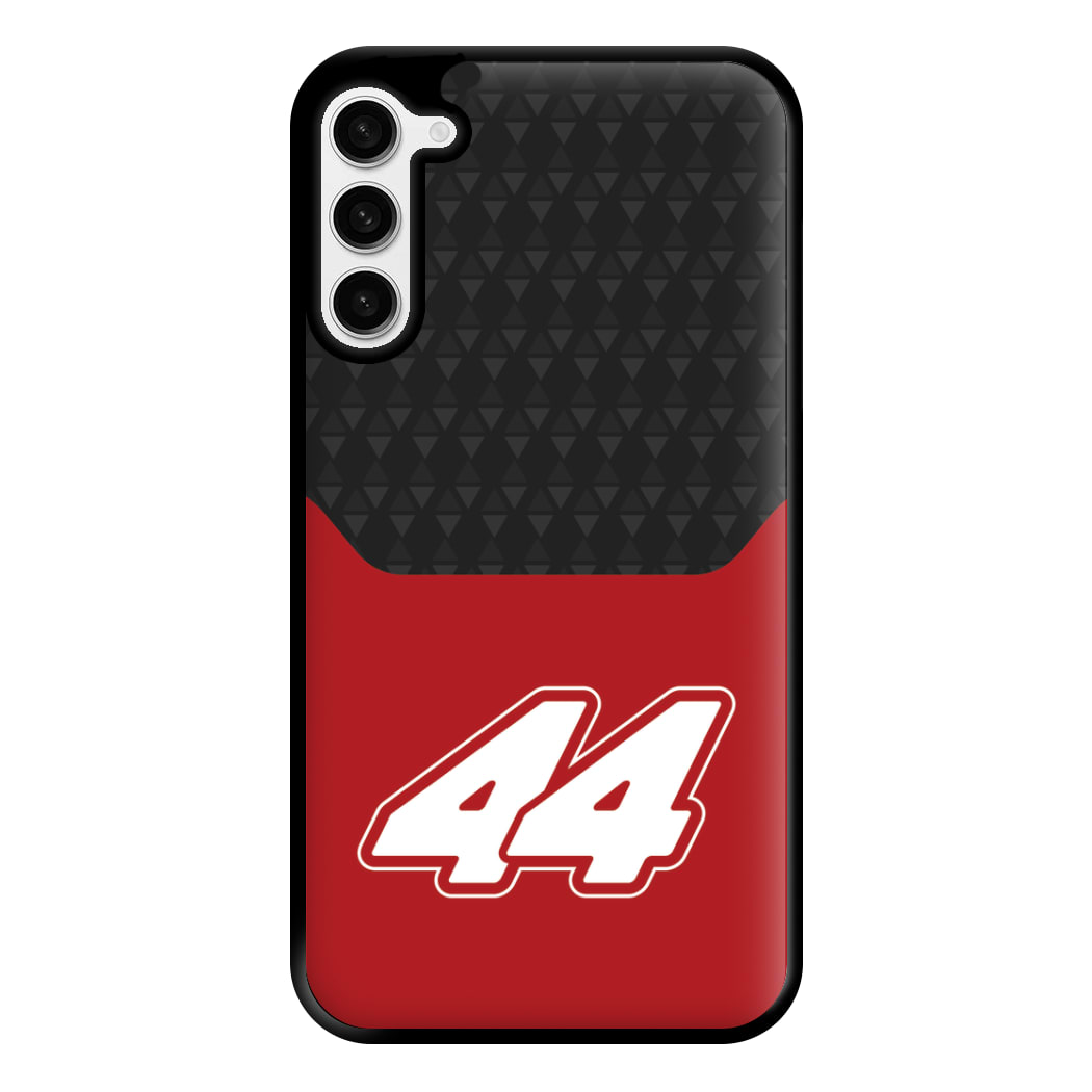 Red And Gray 44 Phone Case for Galaxy S23 Plus