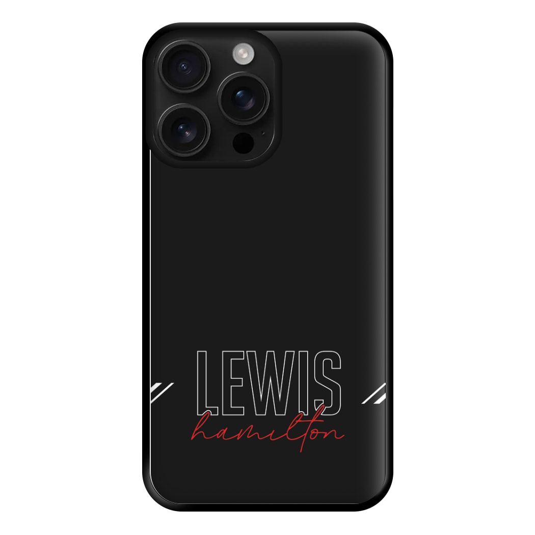Racer Stripes Hamilton Phone Case for iPhone 16 Pro Max