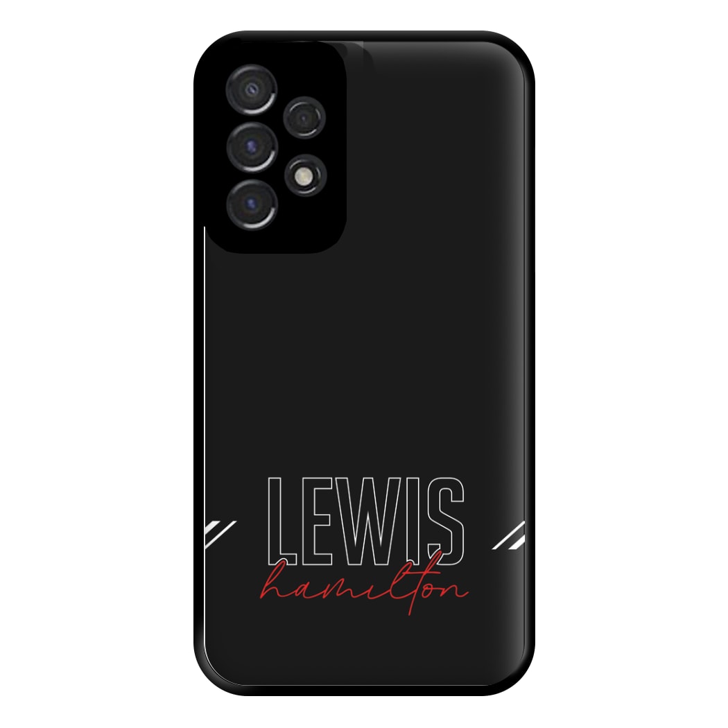 Racer Stripes Hamilton Phone Case for Galaxy A53
