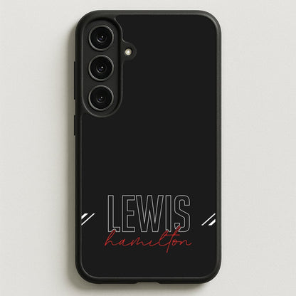 Racer Stripes Hamilton Phone Case for Galaxy S25FE
