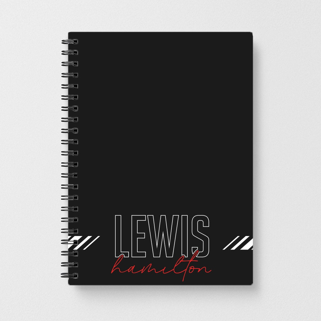 Racer Stripes Hamilton Notebook