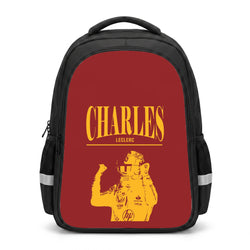 Charles Red And Gold Backpack