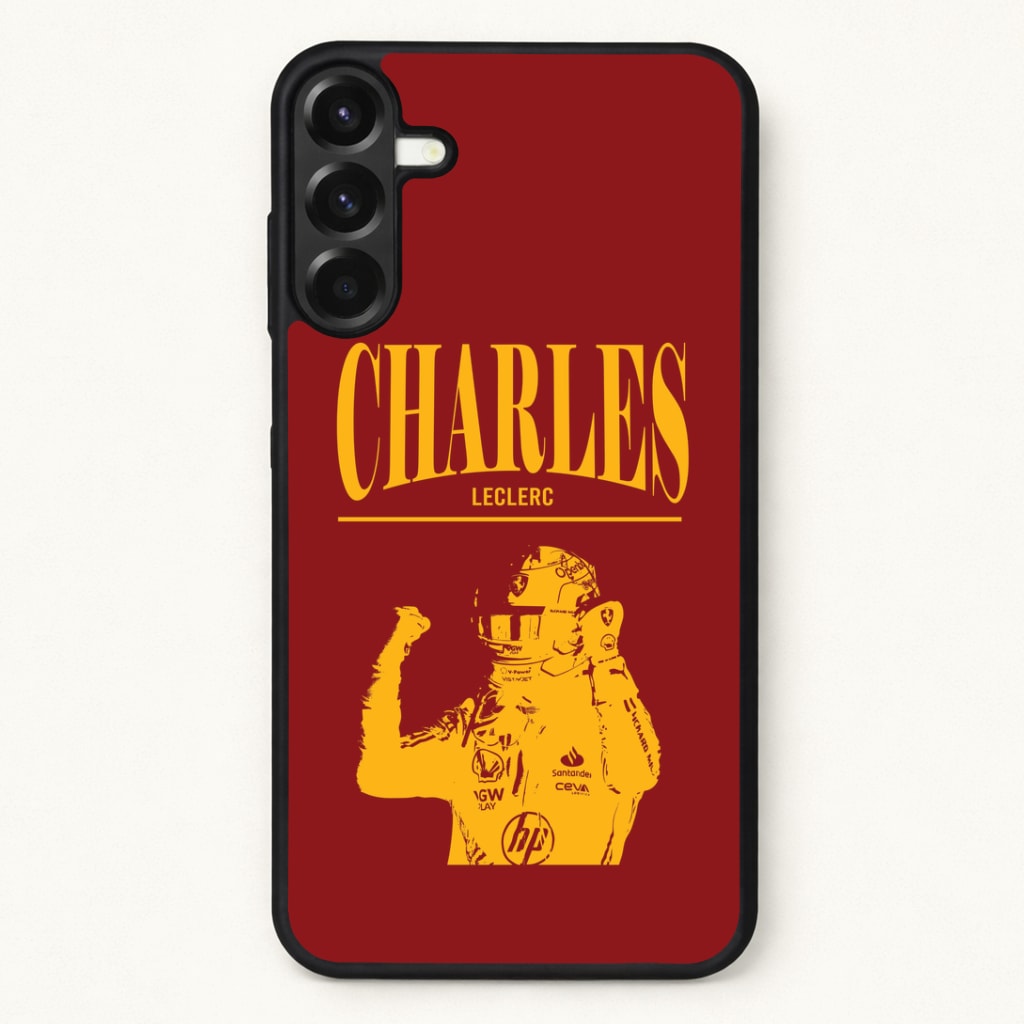 Charles Red And Gold Phone Case for Galaxy A37