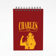 Charles Red And Gold Notebook 4