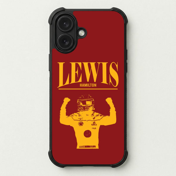 Lewis Red And Gold Phone Case — Bumper case