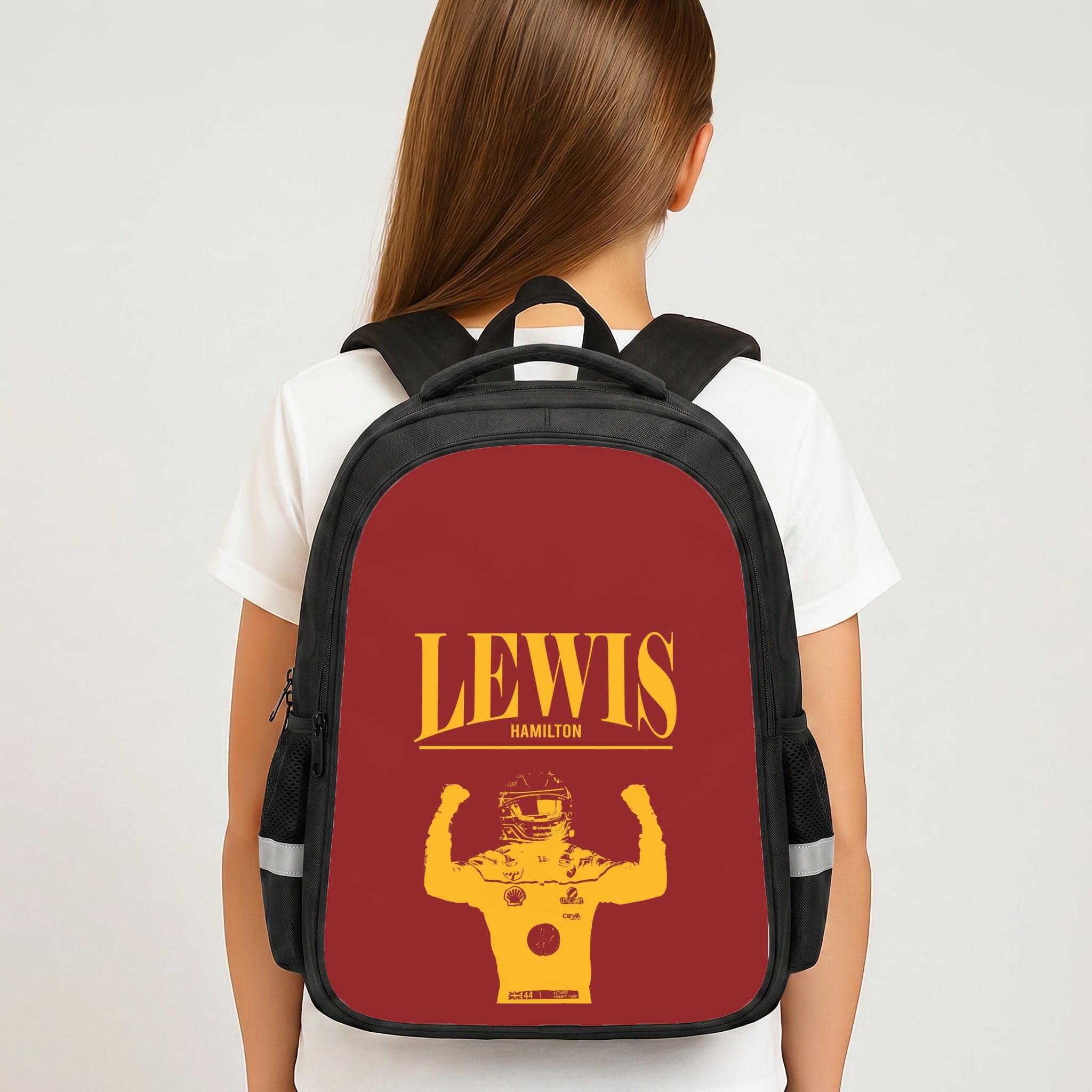 Lewis Red And Gold Backpack