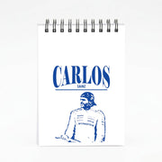 Carlos White And Blue Notebook 4