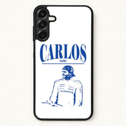 Carlos White And Blue Phone Case for Galaxy A37