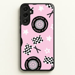 Racer Chic Pattern Phone Case - Galaxy A34