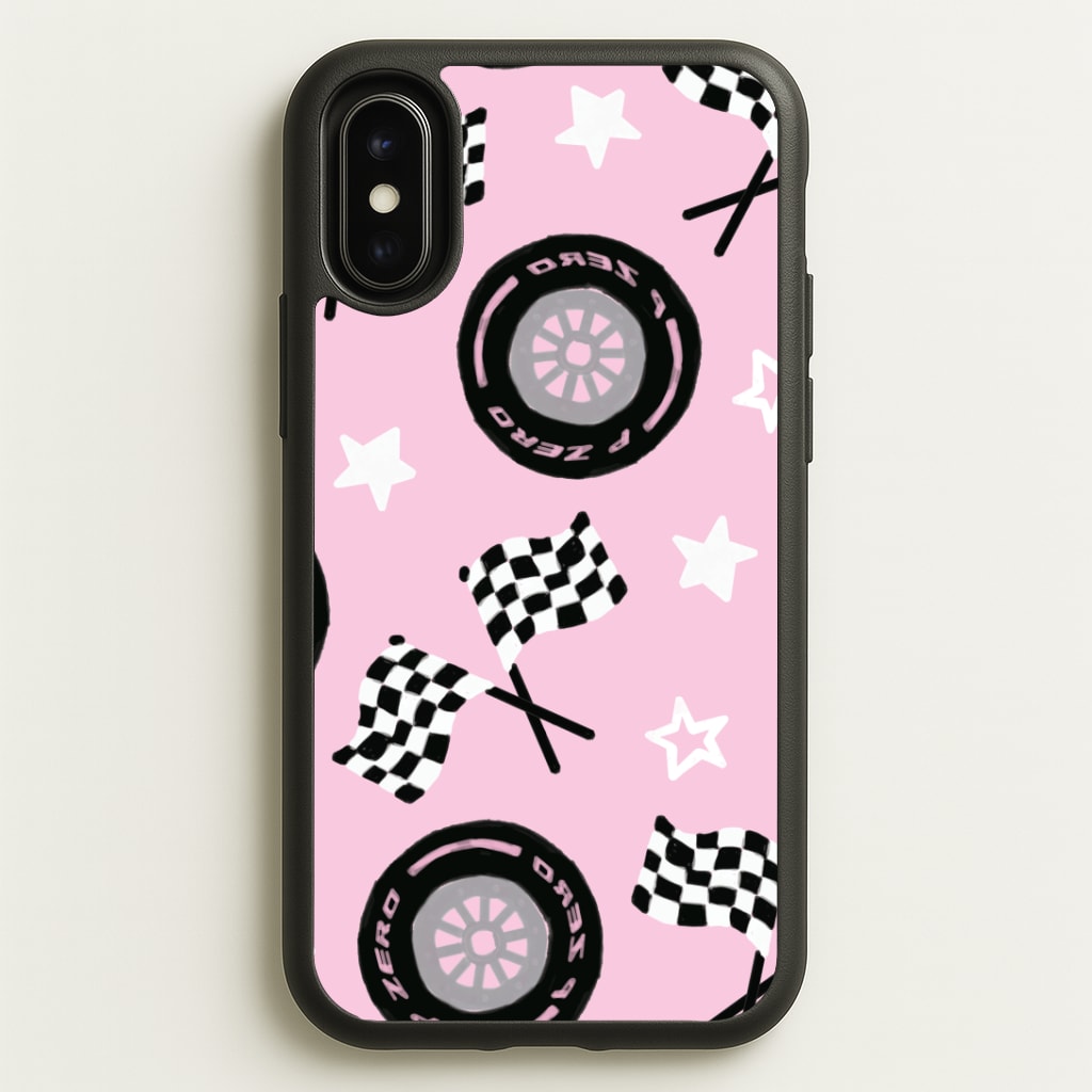 Racer Chic Pattern Phone Case - iPhone X / XS
