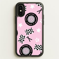 Racer Chic Pattern Phone Case - iPhone X / XS