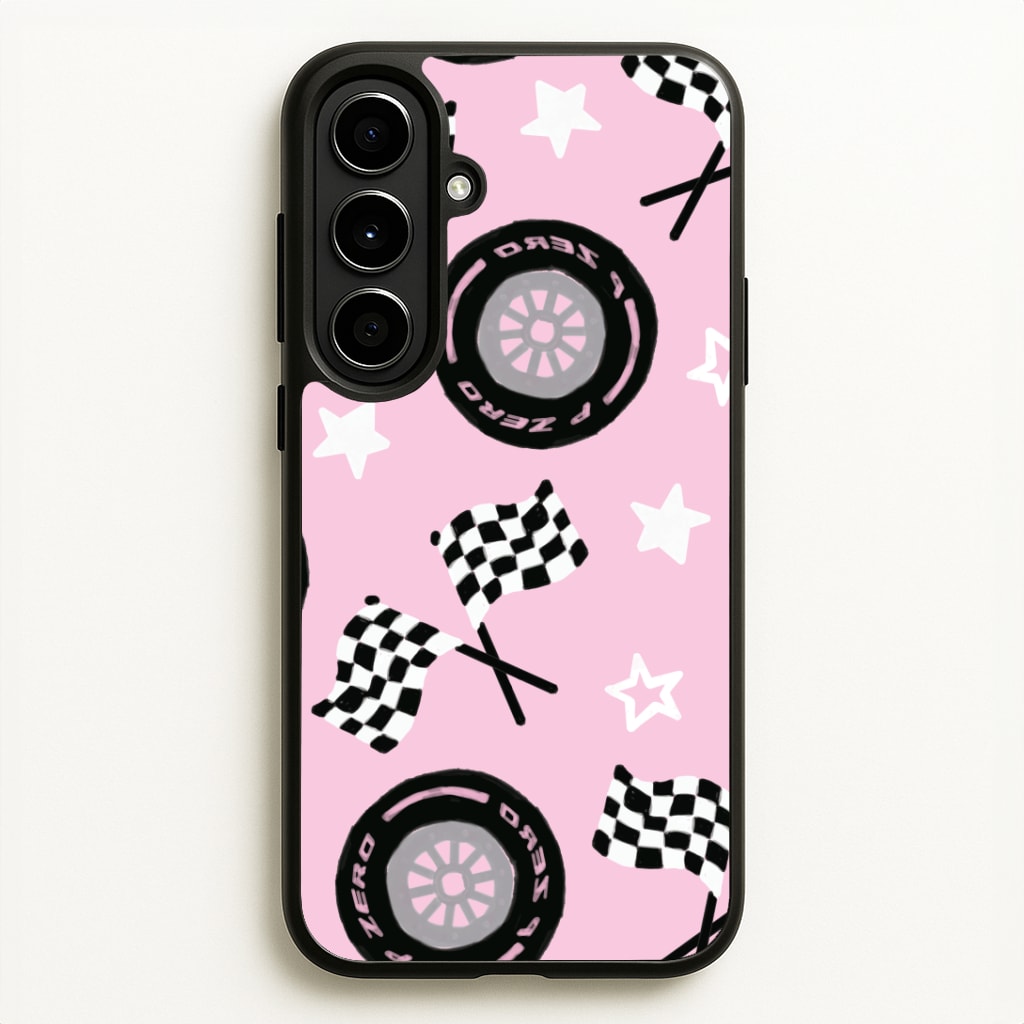 Racer Chic Pattern Phone Case - Galaxy A56