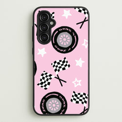 Racer Chic Pattern Phone Case - Galaxy A14