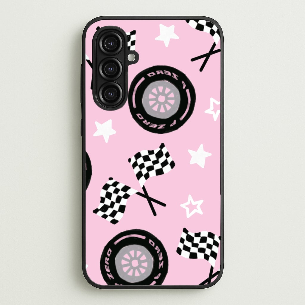 Racer Chic Pattern Phone Case - Galaxy A16