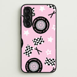 Racer Chic Pattern Phone Case - Galaxy A16