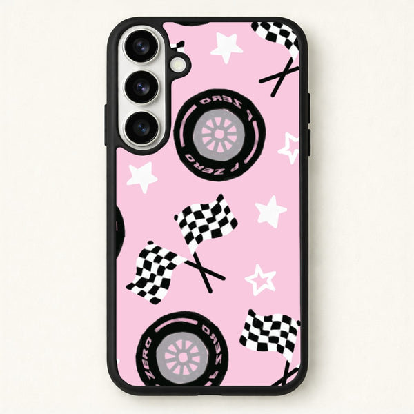 Racer Chic Pattern Phone Case - Galaxy S26