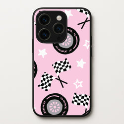 Racer Chic Pattern Phone Case - iPhone 15 Pro Max