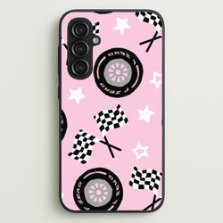 Racer Chic Pattern Phone Case - Galaxy S23FE