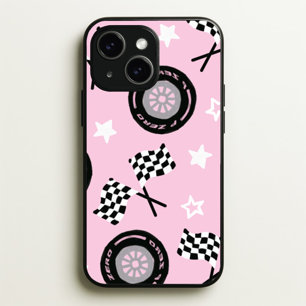 Racer Chic Pattern Phone Case - iPhone 15 Plus