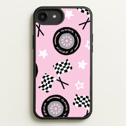 Racer Chic Pattern Phone Case - iPhone 6+ / 7+ / 8+