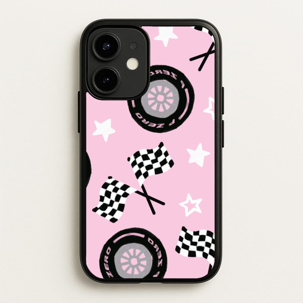 Racer Chic Pattern Phone Case - iPhone 12 / 12 Pro