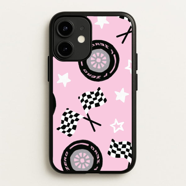 Racer Chic Pattern Phone Case - iPhone 12 / 12 Pro