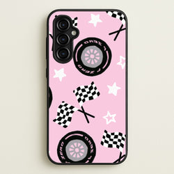 Racer Chic Pattern Phone Case - Galaxy A54
