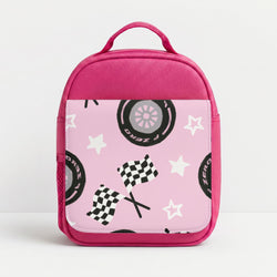 Racer Chic Pattern Lunchbox - Pink