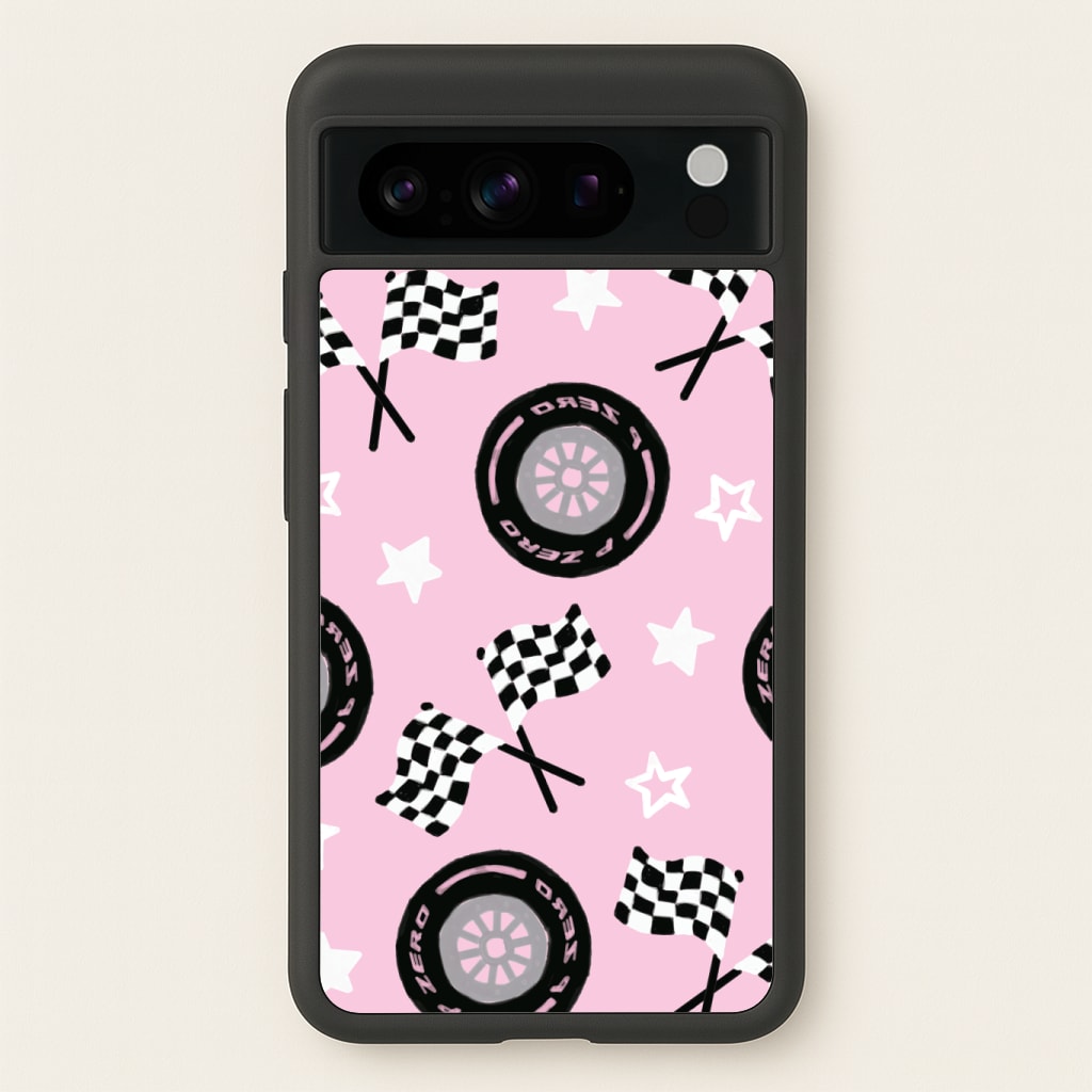 Racer Chic Pattern Phone Case - Google Pixel 8 Pro