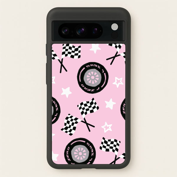 Racer Chic Pattern Phone Case - Google Pixel 8 Pro