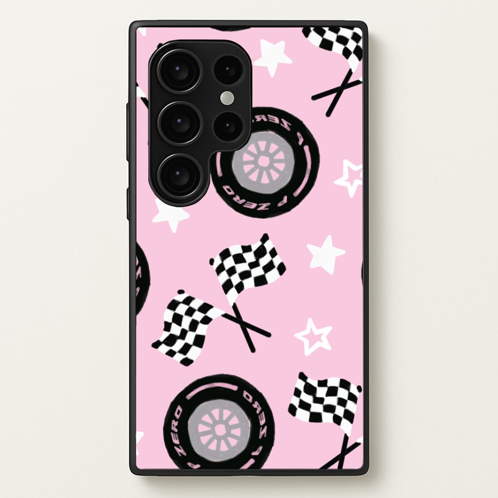 Racer Chic Pattern Phone Case - Galaxy S24 Ultra