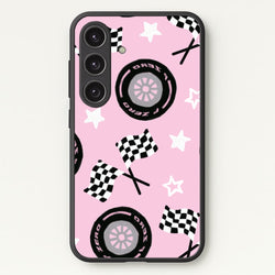 Racer Chic Pattern Phone Case - Galaxy S25