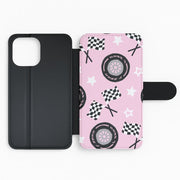 Racer Chic Pattern Wallet Phone Case 2