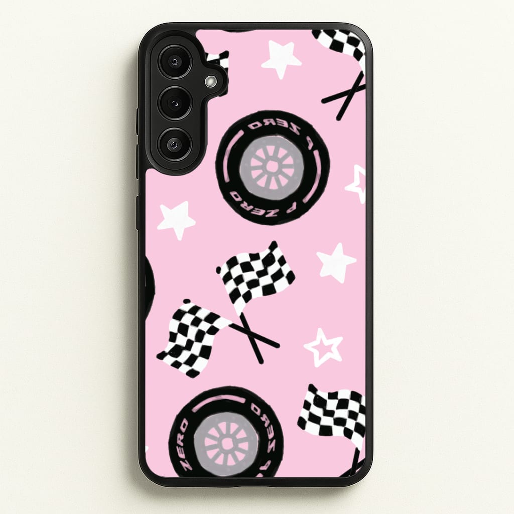 Racer Chic Pattern Phone Case - Galaxy A36