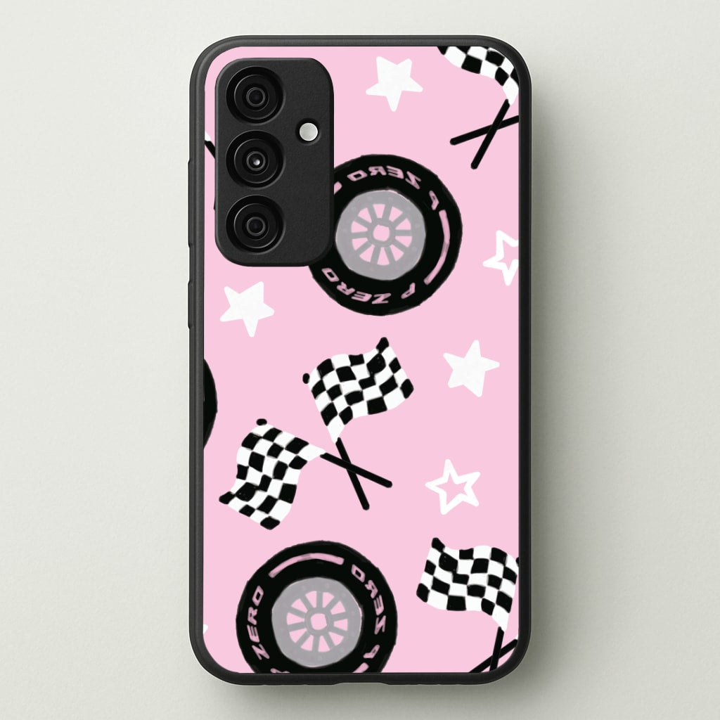 Racer Chic Pattern Phone Case - Galaxy A35