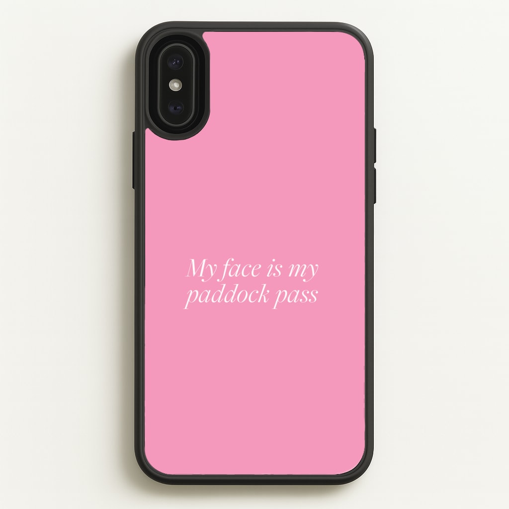 Paddock Pass Phone Case - iPhone XS Max