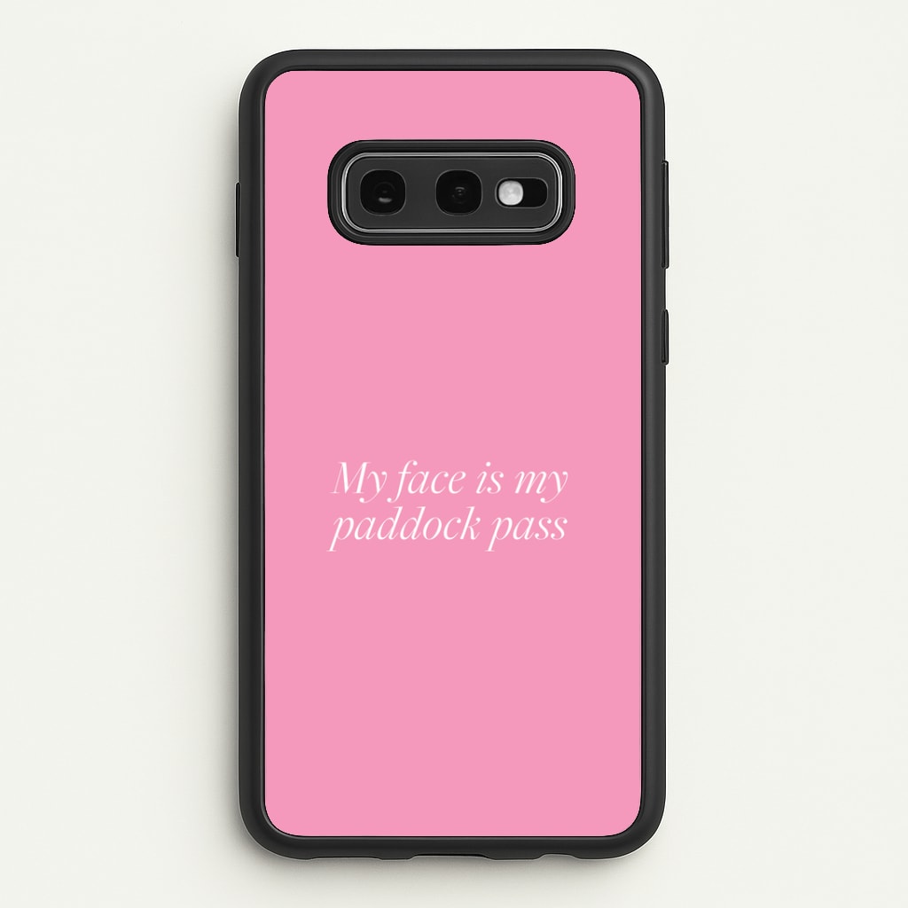 Paddock Pass Phone Case - Galaxy S10e